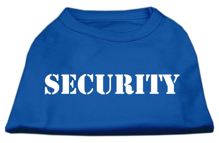 Security Screen Print Shirts Blue XXXL